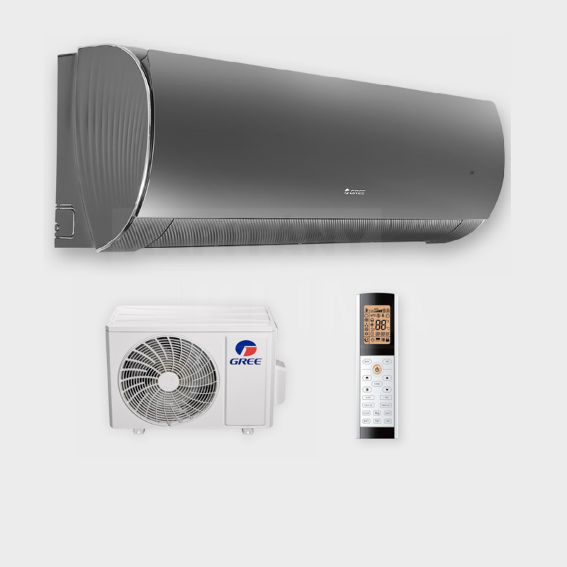 Gree Dark PRO 2.7kW FEKETE GWH09ACCXB-K6DNA1G-DARK oldalfali mono split klíma szett